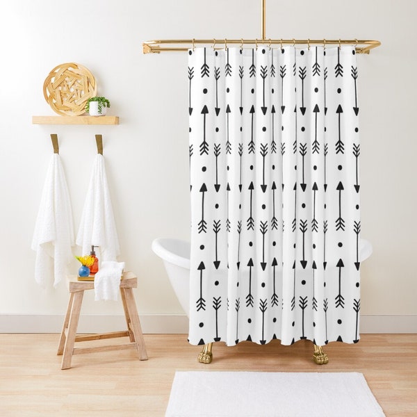 Arrow Shower Curtain Etsy