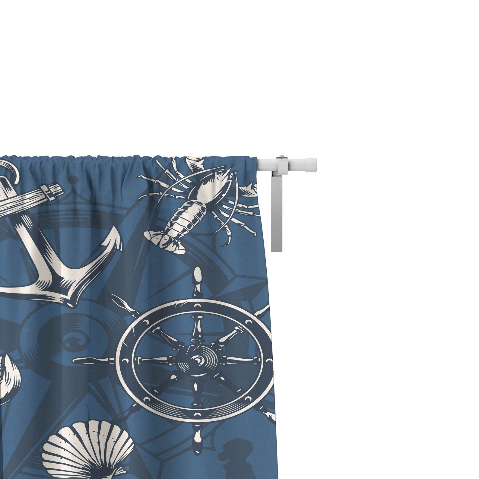 Blackout or Sheer Nautical Curtains Bohemian Navy Blue Sea - Etsy