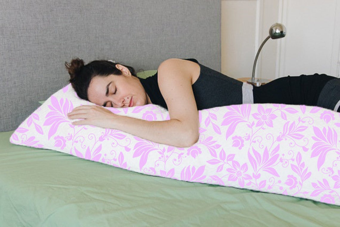 Lavender Body Pillow Cover Purple Body Pillow Sofa Long Etsy