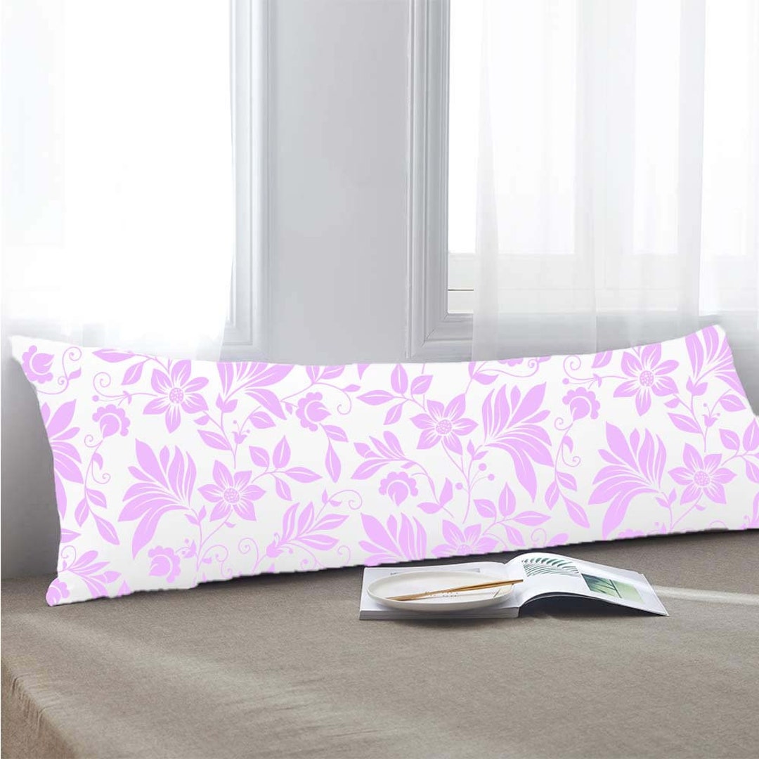 Lavender Body Pillow Cover Purple Body Pillow Sofa Long Etsy