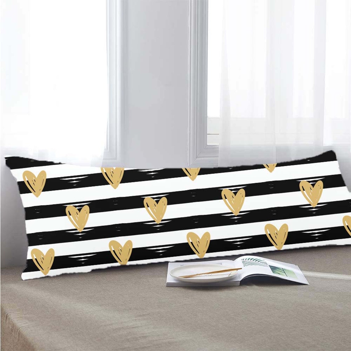 Stripes Body Pillow Custom Body Pillow Long Pillow for Bed Etsy