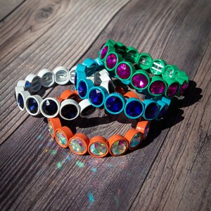 Elastic Bracelet with  Crystals