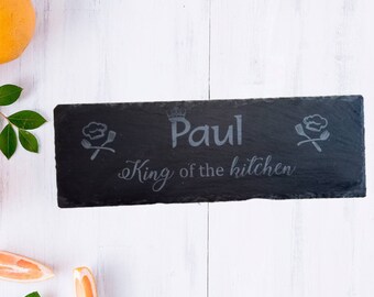 Personalized slate plate, blackboard with your name, sushi dish, decoration for parties, dish for restaurant