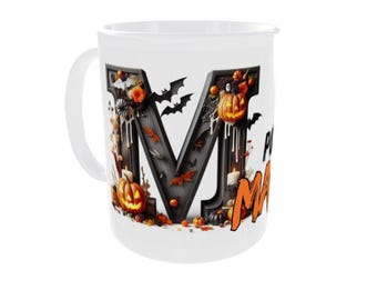 Halloween mug, perfect for Autumn. Original gift Mug with personalized name