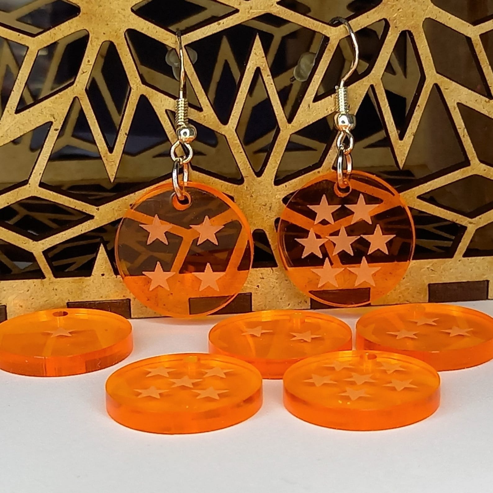 DragonBall Anime Earring Bolas M gicas De Dragon Ball Wish Etsy