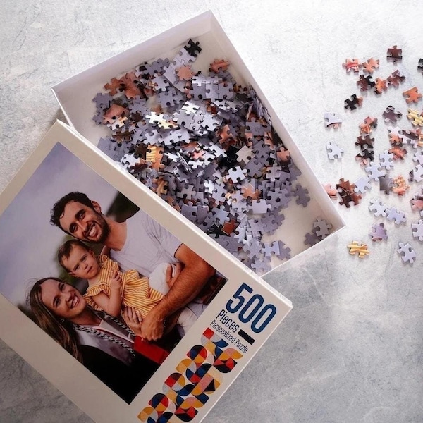 Custom Puzzle From Photo, Personalized Puzzle Gift for Family, Birthday, Anniversary, Wedding, 99-100-500-1000 Pieces, Picture Puzzle Jigsaw