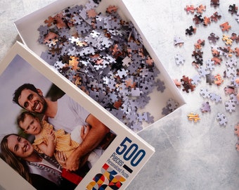 Puzzle personalizzato, puzzle a pezzi grandi per adulti anziani, puzzle per anziani, puzzle personalizzato da pezzi grandi di foto, regalo per coppie