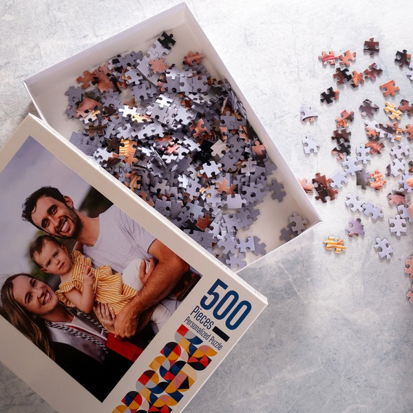 Puzzle personalizzato, puzzle a pezzi di grandi dimensioni per anziani, puzzle per anziani, puzzle personalizzato da coppie fotografiche, regalo per la festa della mamma