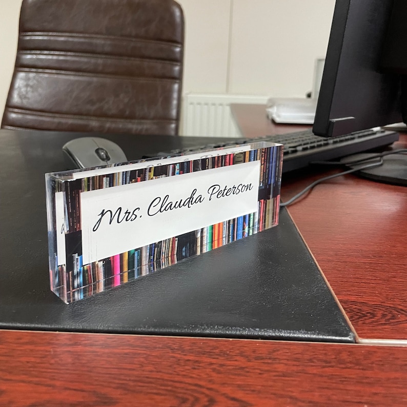 Luxury Executive Name Plate for Desk for Office Desktop Custom Etsy