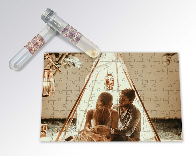 Personalized Photo Puzzle Family Gift 99 Pieces Puzzle with Tube