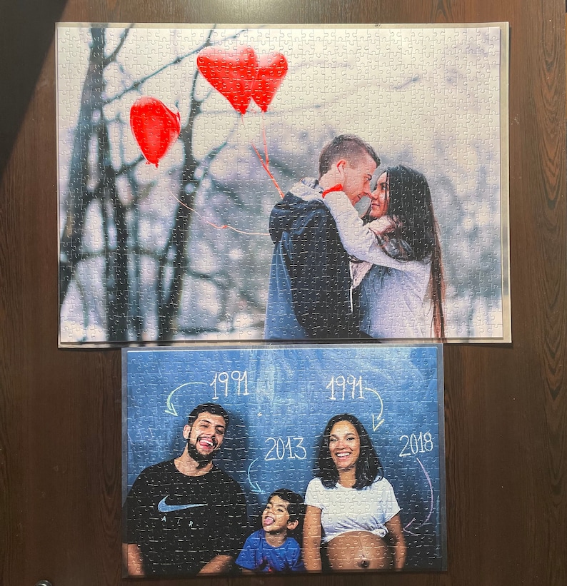 Personalized Photo Puzzle Family Gift. Custom Jigsaw Puzzle image 5