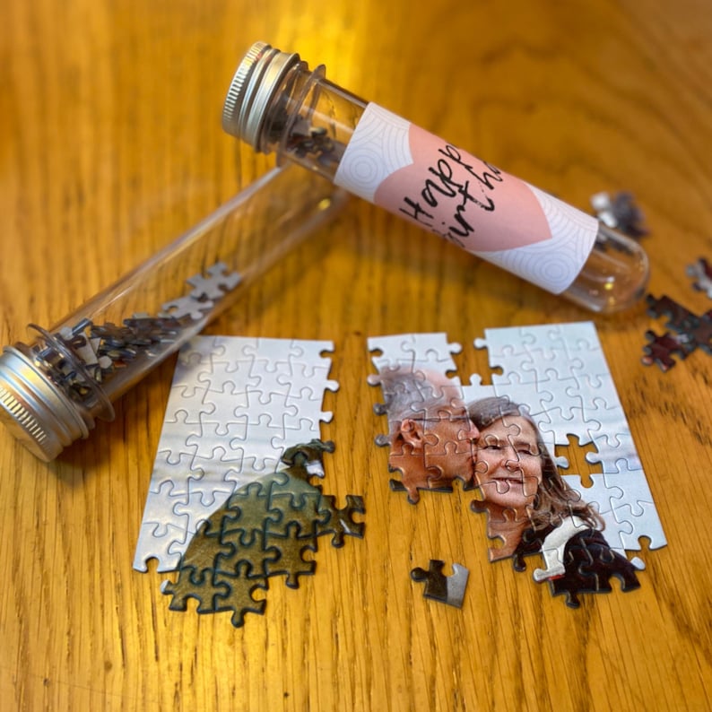 Large Piece Jigsaw Puzzles for Seniors Adults 99 pieces Puzzle with Tube old couple