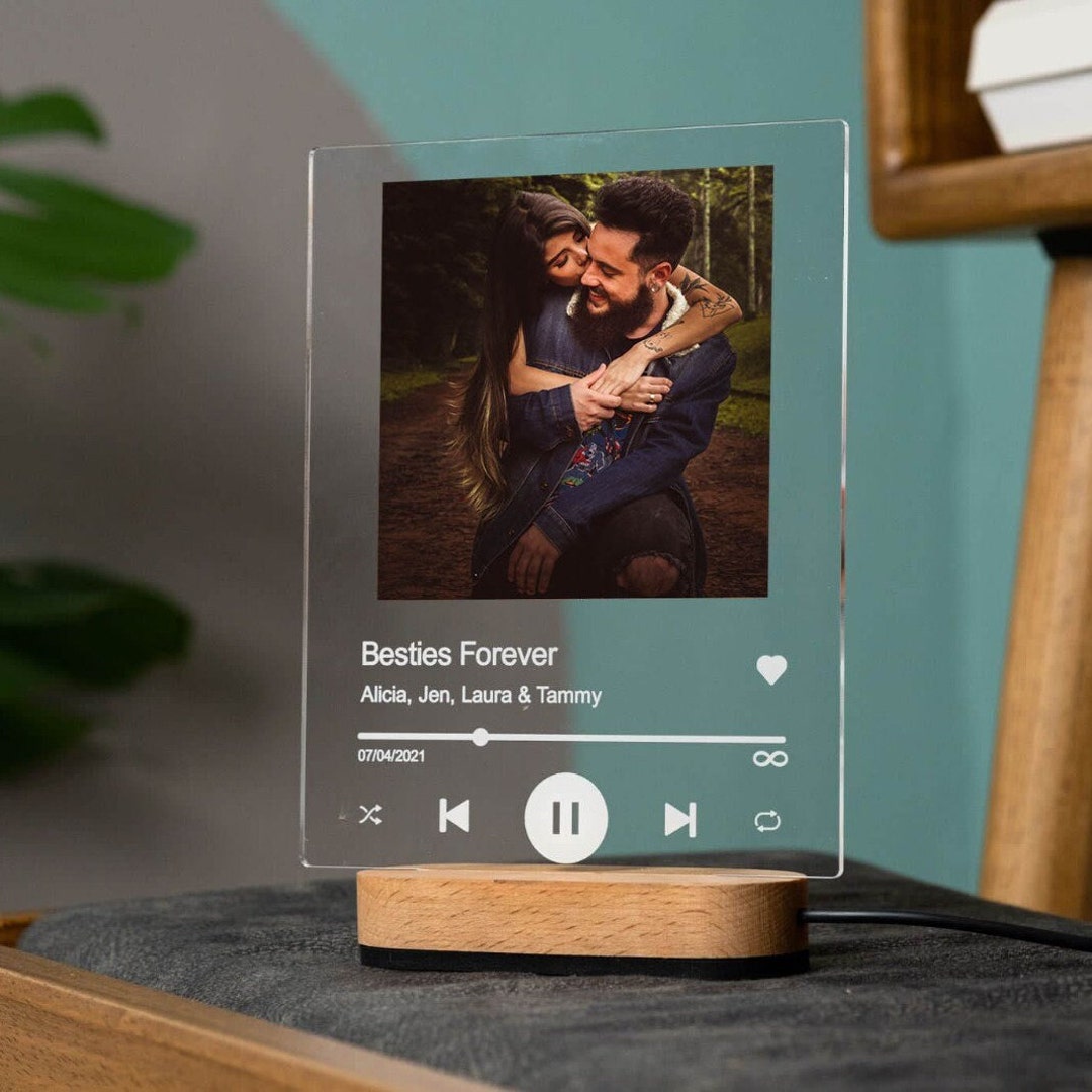 Personalized Song Acrylic Plaque, Valentines Gift, Personalized Gift ...
