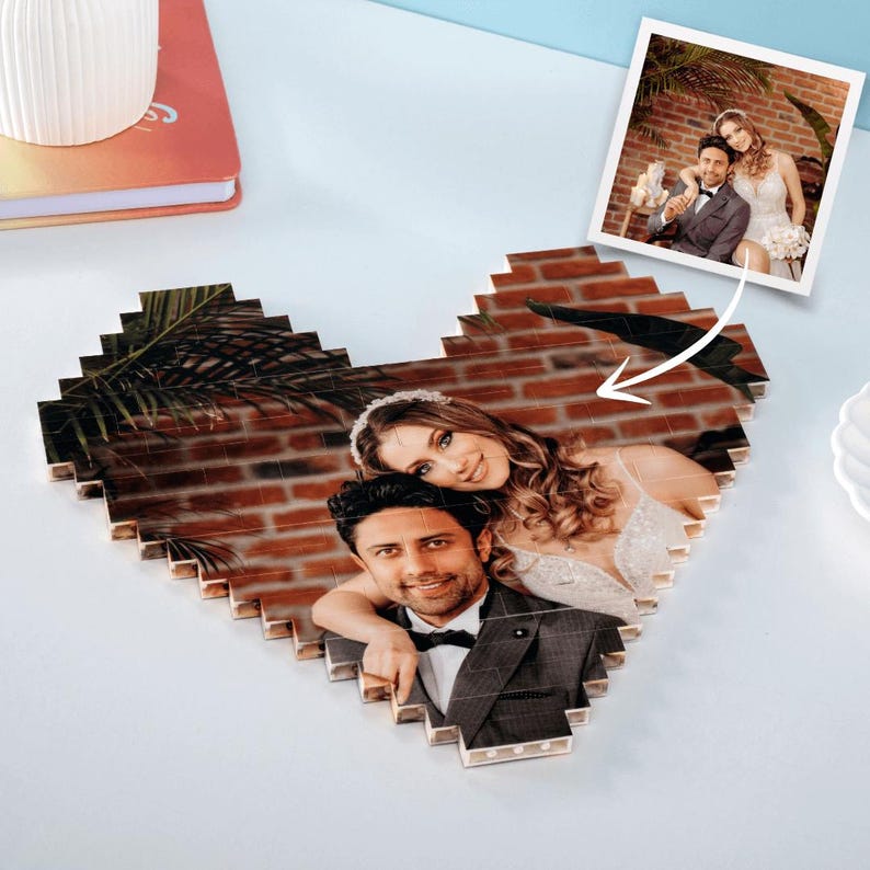 Custom Photo Block Building Brick Christmas Gift, Personalized Brick Puzzle Picture to Puzzl