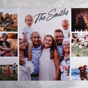 Personalized Photo Collage Puzzle, Custom Jigsaw Puzzle  1000 Pieces Completed