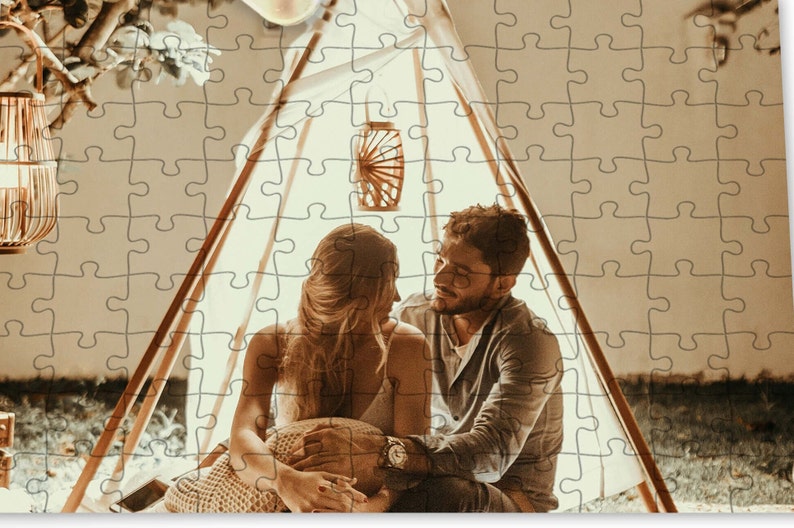 Personalized Photo Puzzle Family Gift 99 Pieces Puzzle with Tube