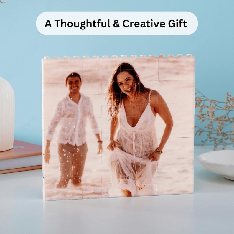 Custom Photo Block Building Brick Christmas Gift, Personalized Brick Puzzle Thoughtful & Creative Gift