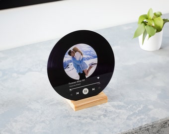 Regalo de San Valentín para novio, disco de vinilo personalizado, regalo de aniversario de compromiso de boda - regalo de 1er aniversario para él - regalo de novio