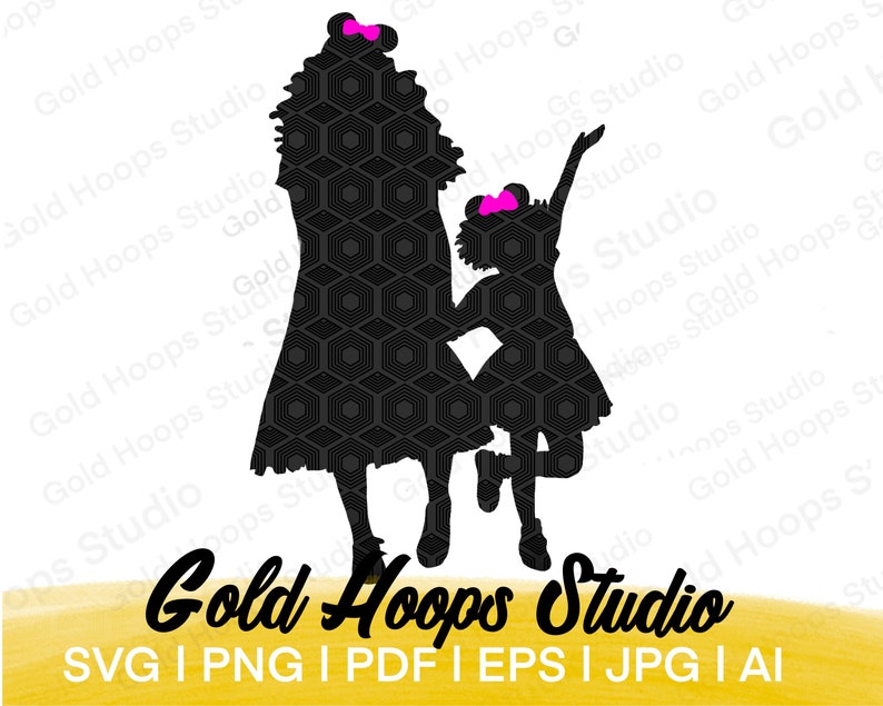 Free Free 234 Black Mother And Daughter Svg SVG PNG EPS DXF File