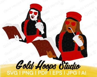 Bibliotheksmädchen / Afro-Mädchen svg, Afro-Mädchen svg, Afro- Frau svg, Afro-Svg, Afro-Mädchen, Afro-Frau, schwarzes Mädchen svg, lockiges Haar svg