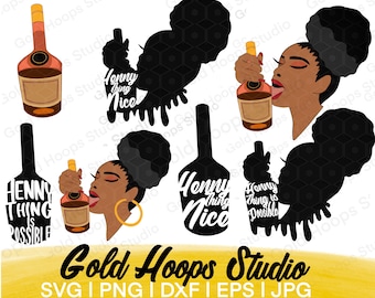 Henny Bundle / Henny Thing Nice SVG, Hennessy Sayings, Liquor sayings, Henny Thing is Possible SVG, Henny Sayings, Henny Drinkers