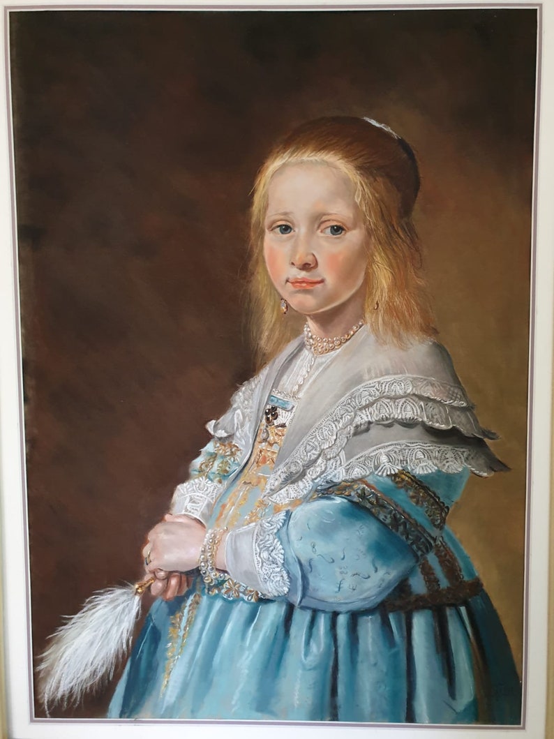 Meisje in het blauw Girl in blue image 1