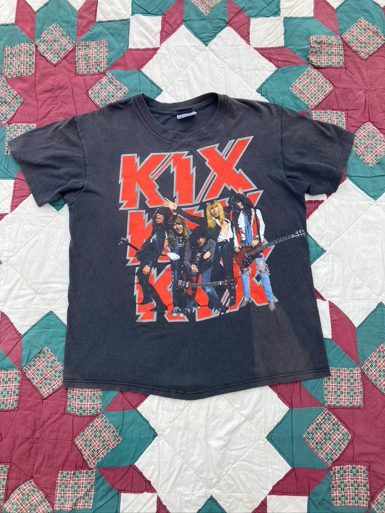 KIX キックス 1989年 Japan ツアーTシャツ Kix – Blow My Fuse World Tour 89 T-shirt HeavyRoxx.com Best rock