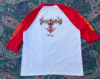 80s Vintage Dudley Perkins Co Shirt Size Large Vtg Faded Black 
