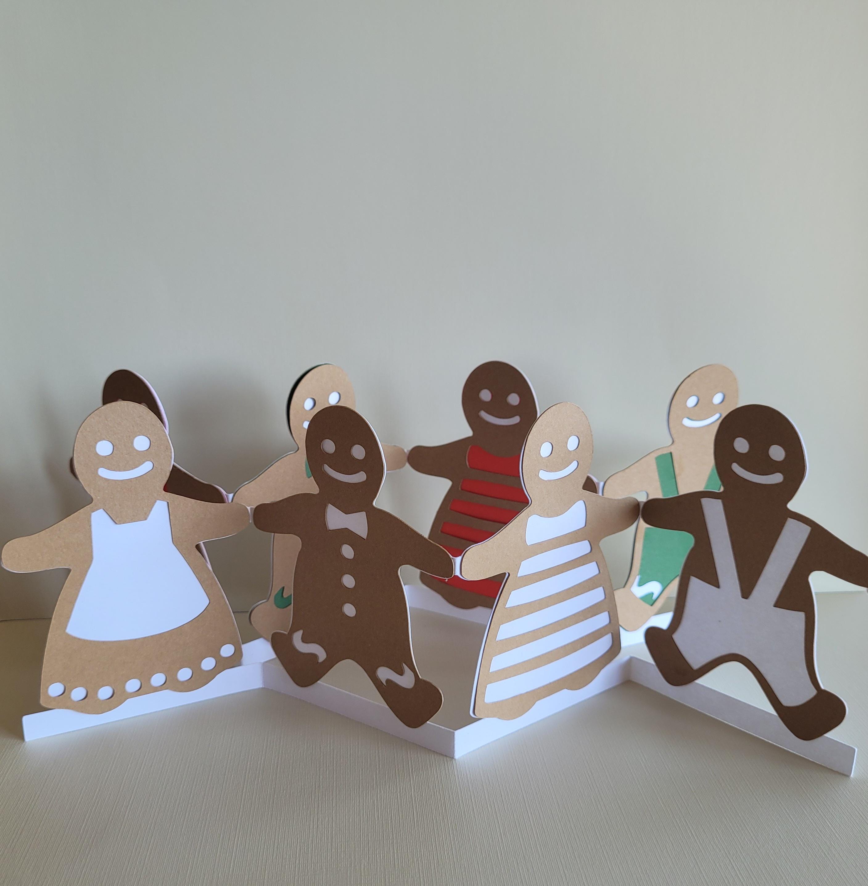 Iced Gingerbread Paper Chains SVG, DIY Christmas Digital Cut Files - Etsy