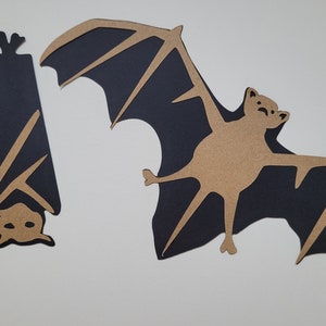 Cute Bat Banner and Cut Out SVGs,  Hanging and Flying Digital Layered Image Bats