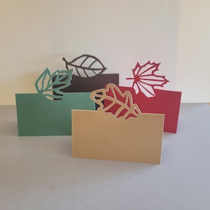 Modèle SVG de marque-places d'automne, fichier numérique pour Cricut