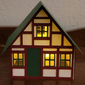 Copricandela danese tradizionale in 3D per casa antica SVG, file di taglio digitale fai da te per Cricut