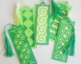 St. Patrick's Day Celtic Bookmarks SVG: Layered Cut Files (Digital)