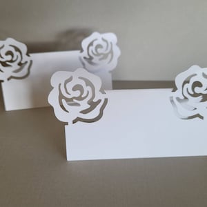 Modèle SVG de carte de lieu de mariage rose, fichier numérique pour Cricut