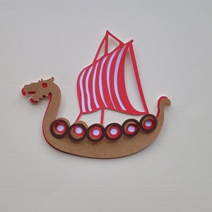 Navio Viking SVG, arquivo digital em camadas
