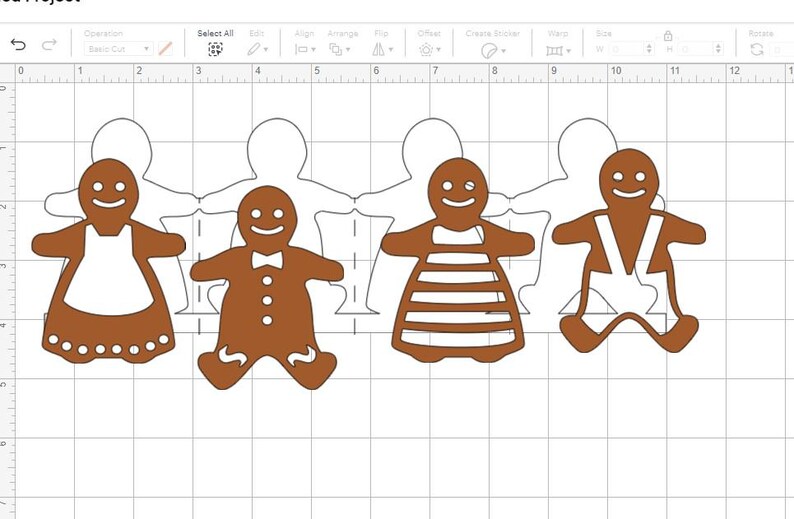 Iced Gingerbread Paper Chains SVG, DIY Christmas Digital Cut Files - Etsy