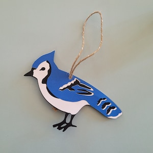 Blue Jay Ornament and Cut Out SVG, DIY Cricut Digital Layered Image