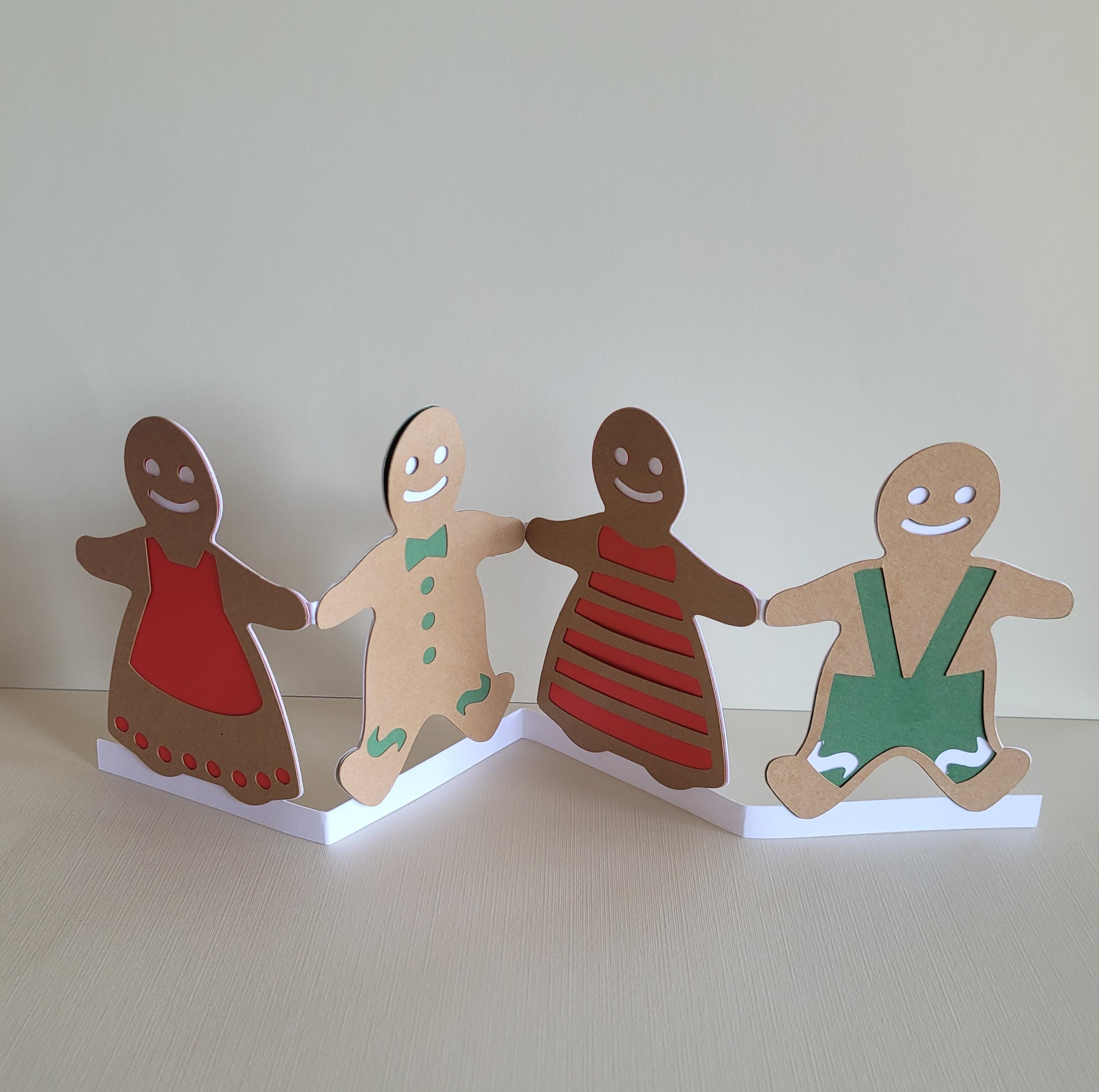 Iced Gingerbread Paper Chains SVG, DIY Christmas Digital Cut Files - Etsy