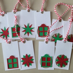 Conjunto simples de etiquetas de presente de Natal DIY para Cricut SVGs, arquivo de corte digital