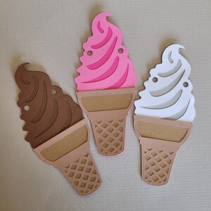 MixTeach 200 Pcs Paper Ice Cream Cone Cutouts Classroom Decorations - View #8