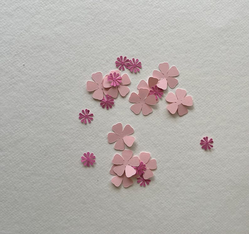 Cherry Blossom Wreath SVG, Layered Digital Cut Files - Etsy