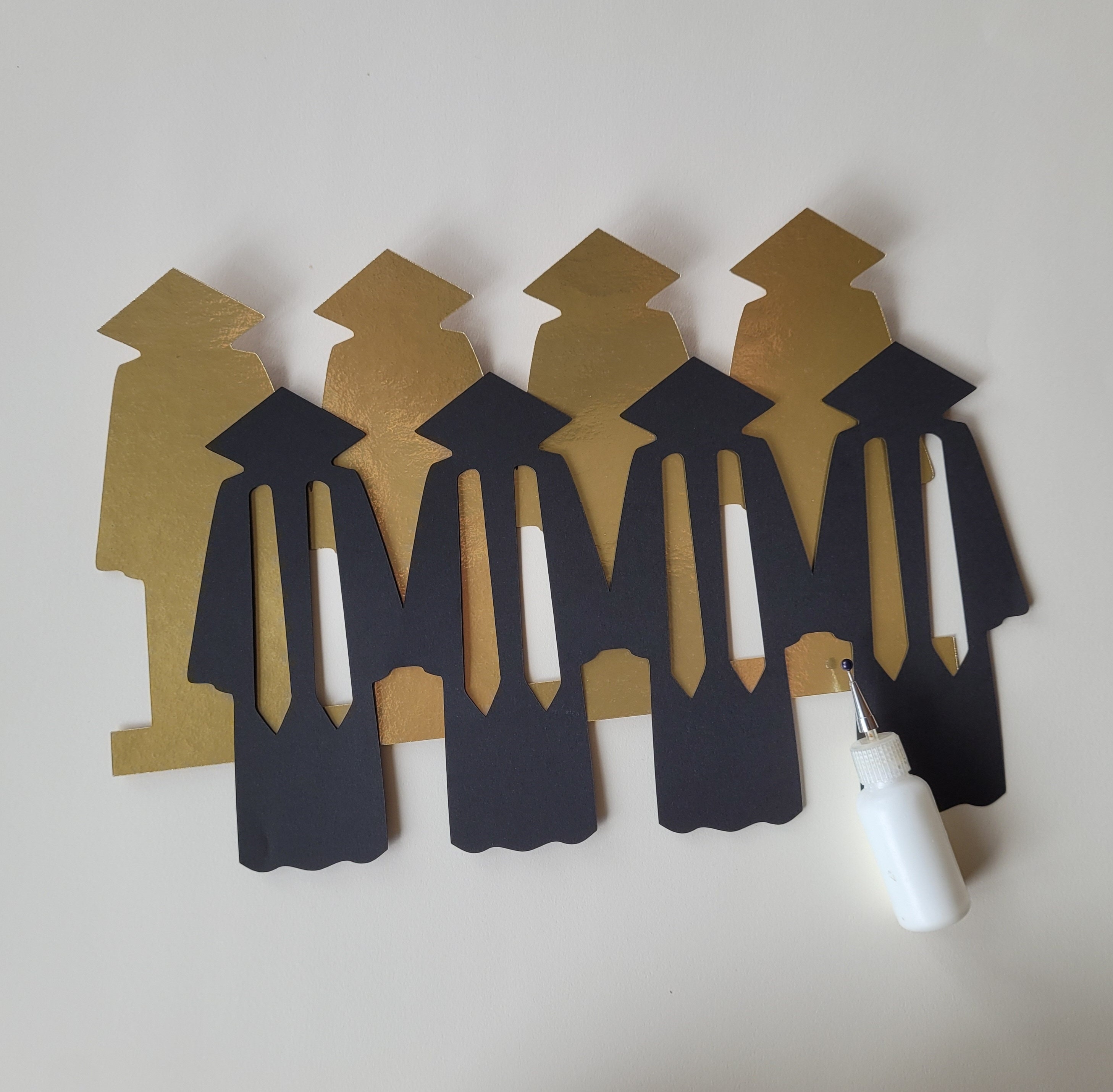 Graduation Robe Paper Chains SVG, DIY Cut Digital Files for Cricut ...