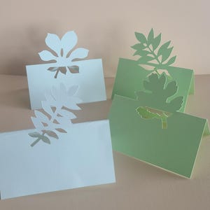 Hochzeit Blätter Teil Eins Tischkarte SVG Vorlagen, Digital Schnitt Dateien