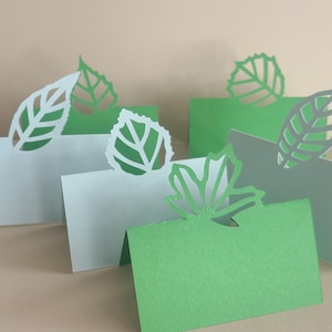 Hochzeit Blätter Teil drei Tischkarten SVG-Vorlagen, Digital Cut Files