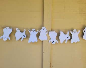 Hanging On Ghost Banner SVG, Layered Digital Images for Cricut