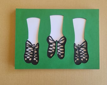 Irish Dance Card Layered SVG Card and Envelope  Cut Files