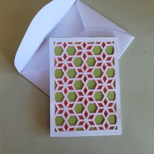 Cartão de renda de poinsétia de Natal A6 e envelope SVG, arquivo de corte digital