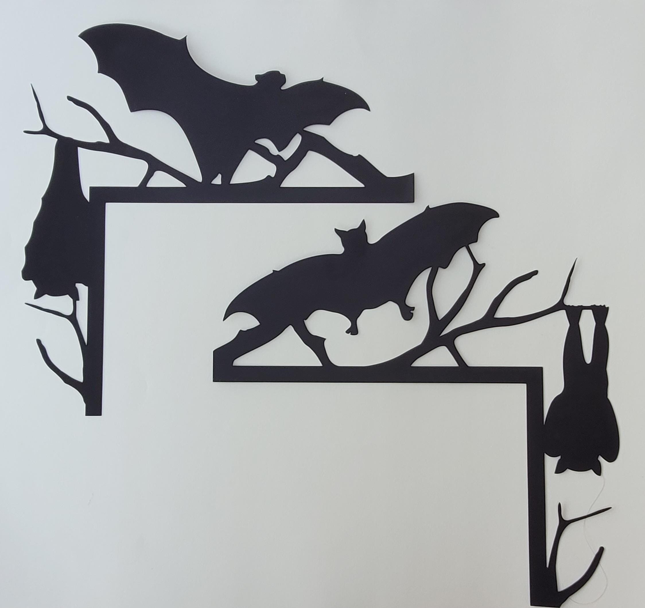 Halloween Bat Door Corner Set Svgs, Digital Cut Files - Etsy