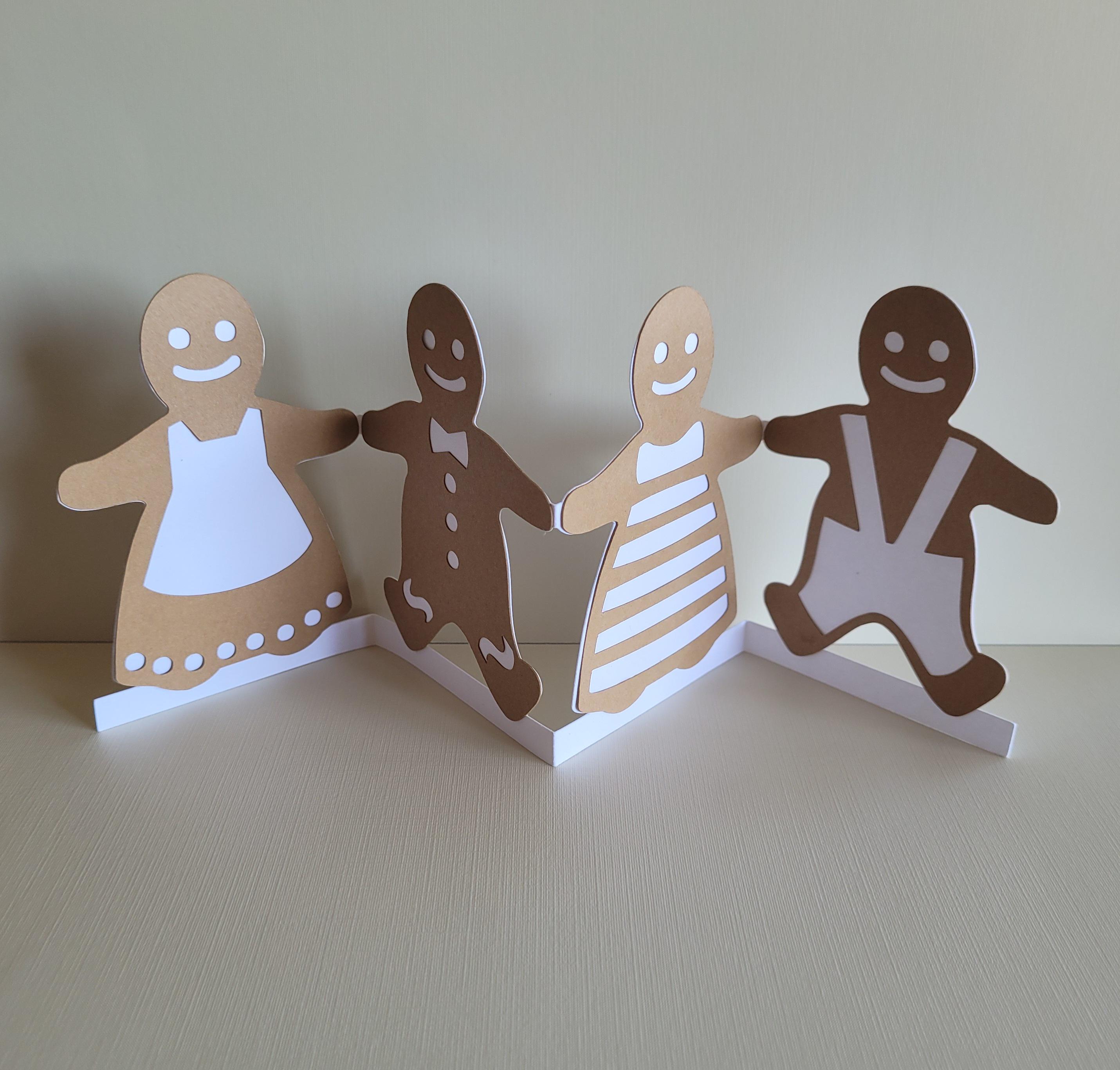 Iced Gingerbread Paper Chains SVG, DIY Christmas Digital Cut Files - Etsy