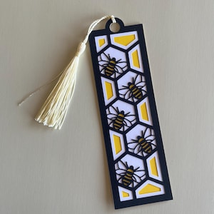 Bumblebee Bookmark SVG, arquivo de corte digital em camadas